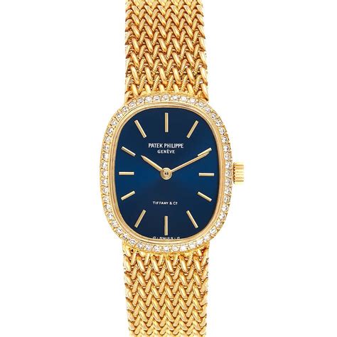 patek philippe ladies diamond watch blue dial|Patek Philippe women's watches prices.